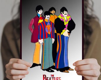 The Beatles Yellow Submarine - Multi-Size Prints and Posters - UK and USA Options Exclusive