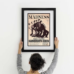 Madness - Hammersmith London 1980 Concert Poster - Three Framed Print Options EXCLUSIVE