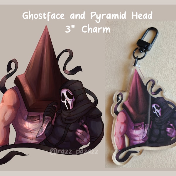 Ghostface and Pyramid Head Charm