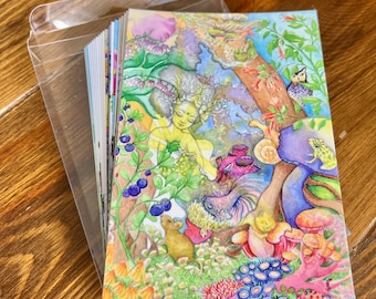 Artistic Greeting Cards Collection | Set of 20 Unique Note Cards | 4” x 6” with Envelopes