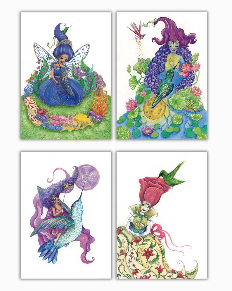 Whimsical Fairies Greeting Cards | Collectable Art Notecards, Set of 24 ...