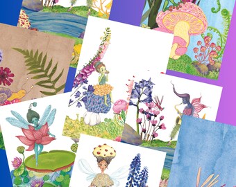 Juego de 24 tarjetas de felicitación coleccionables de 10 x 15 cm, de primera calidad y únicas.