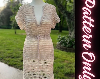 PATTERN: Waikiki Swimsuit Cover Crochet Pattern