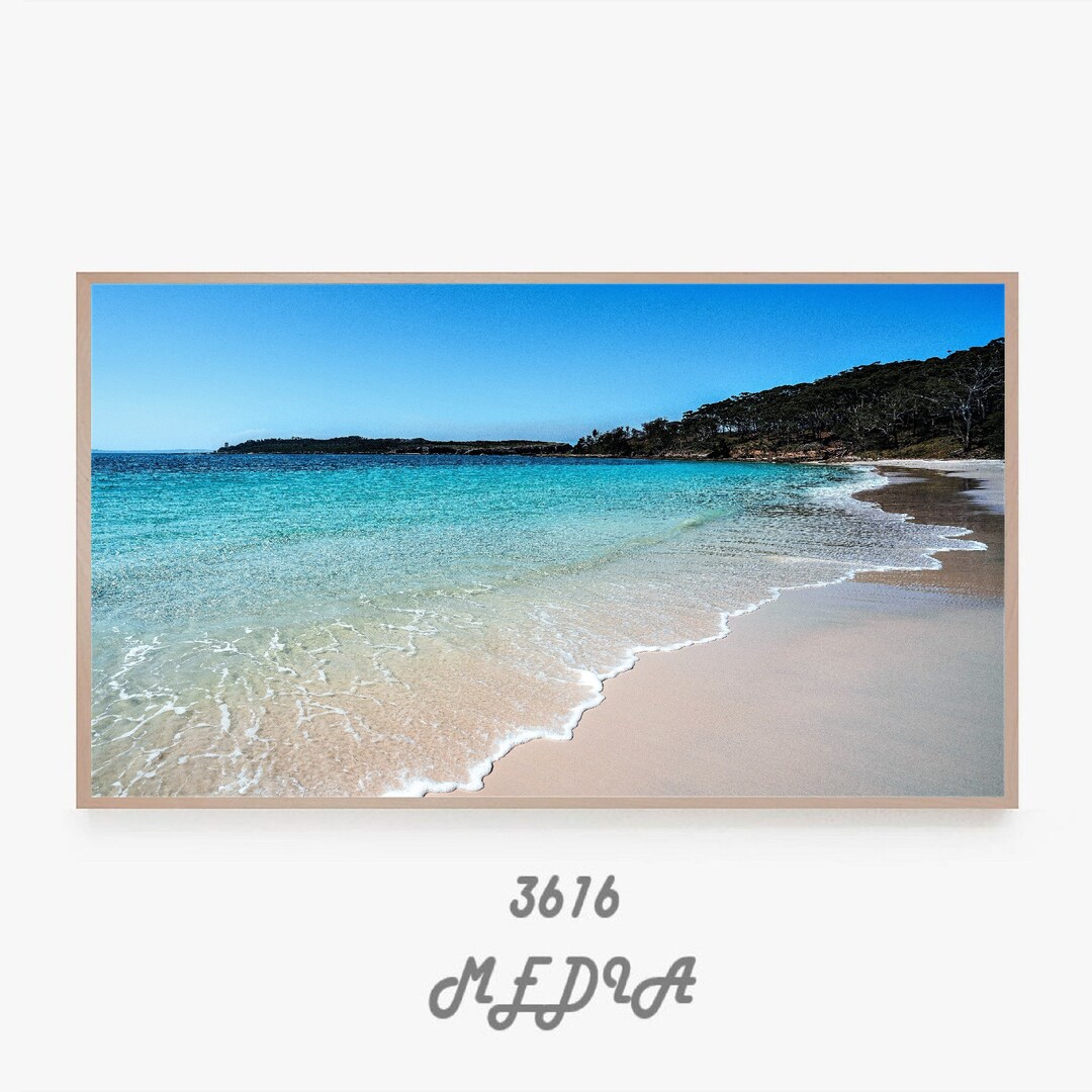 Samsung Frame TV Art, Ocean, Waves, Beach, Vivid, Splash Instant