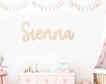 Personalised Wooden Name Sign | Wall Lettering | Custom Nursery Sign | Playroom Decor | Children's Bedroom Wall Art | Bedroom/Nursery Decor