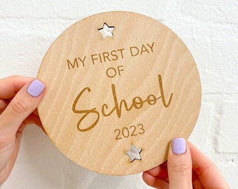 My First Day of School/Nursery Sign | Personalised Keepsake Memory Photo Prop | Back To School Gift Ideas | Nursery/Preschool Photo Plaque