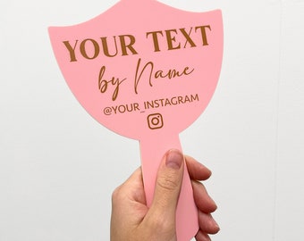Technicienne en beauté, accessoire de médias sociaux | Miroir à main personnalisé | Palette visage cils et sourcils | Décoration de la salle des cils | Enseigne pour accessoire esthétique