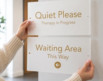 Custom Acrylic Door Plaque | Modern Office, Toilet, Staff Signage