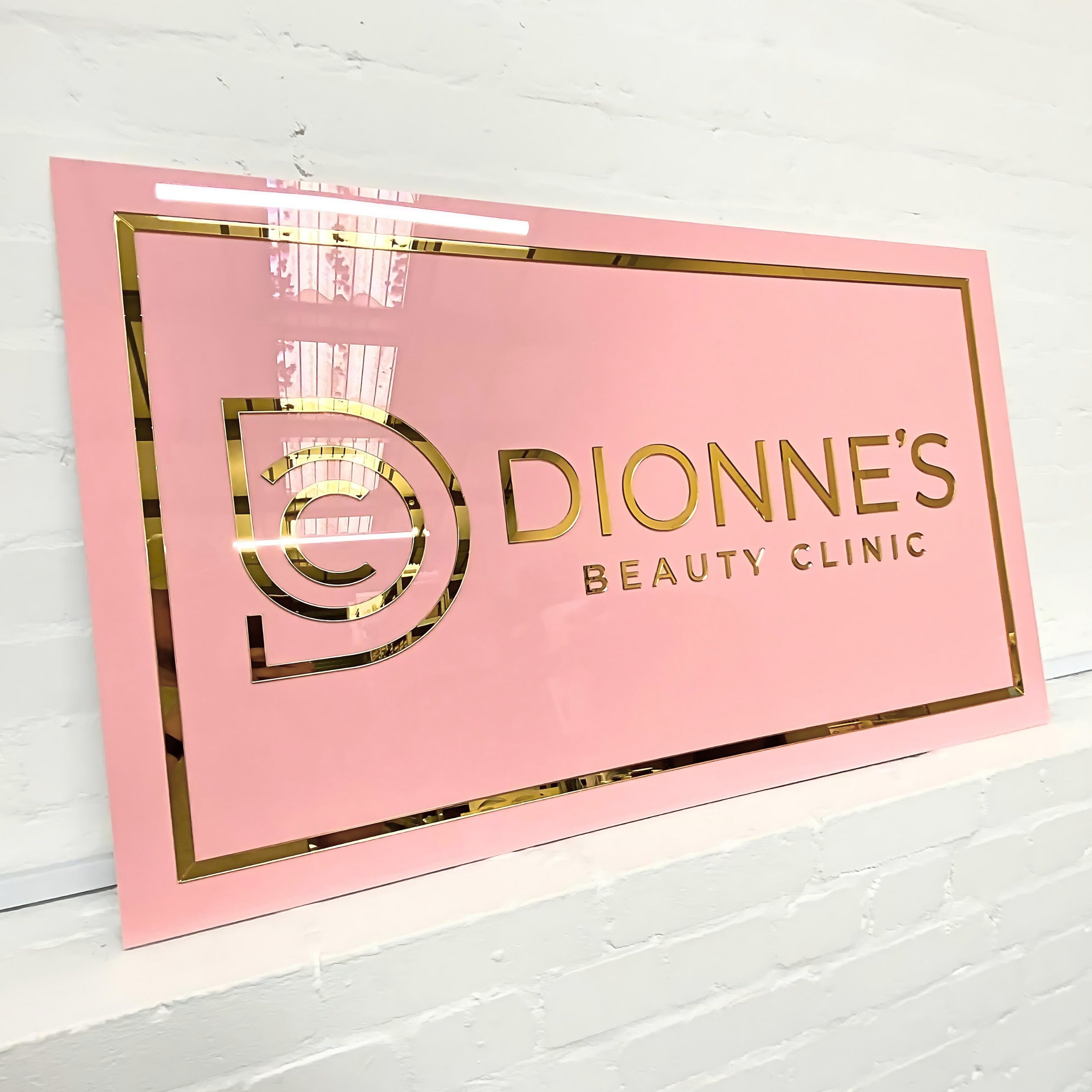 3D Acrylic Business Sign | Custom Text Wall Signage | Rectangle Logo ...