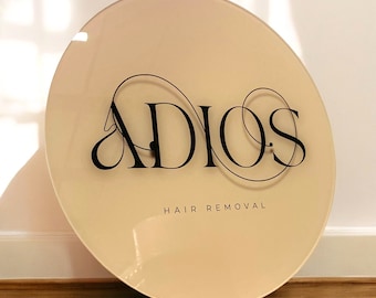 Full-Colour Business Logo Sign | Personalised Commercial Signage | UV Printed Interior Signage | Nail Beauty & Aesthetics Studios Signage