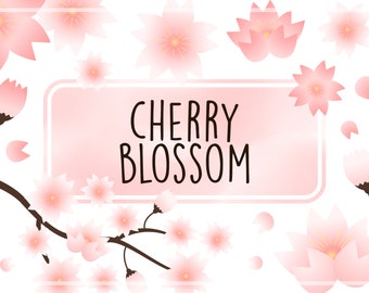 Cherry Blossoms, Sakura Stickers, Planner Stickers, Png Files, SVG Files