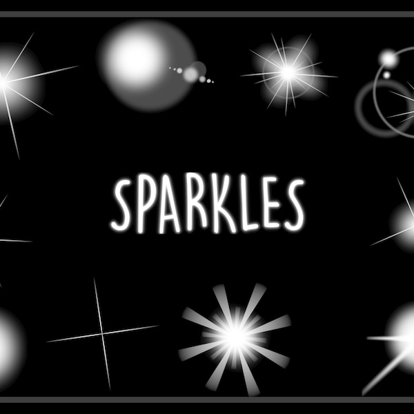 Cute Simple Sparkle Vector Clipart