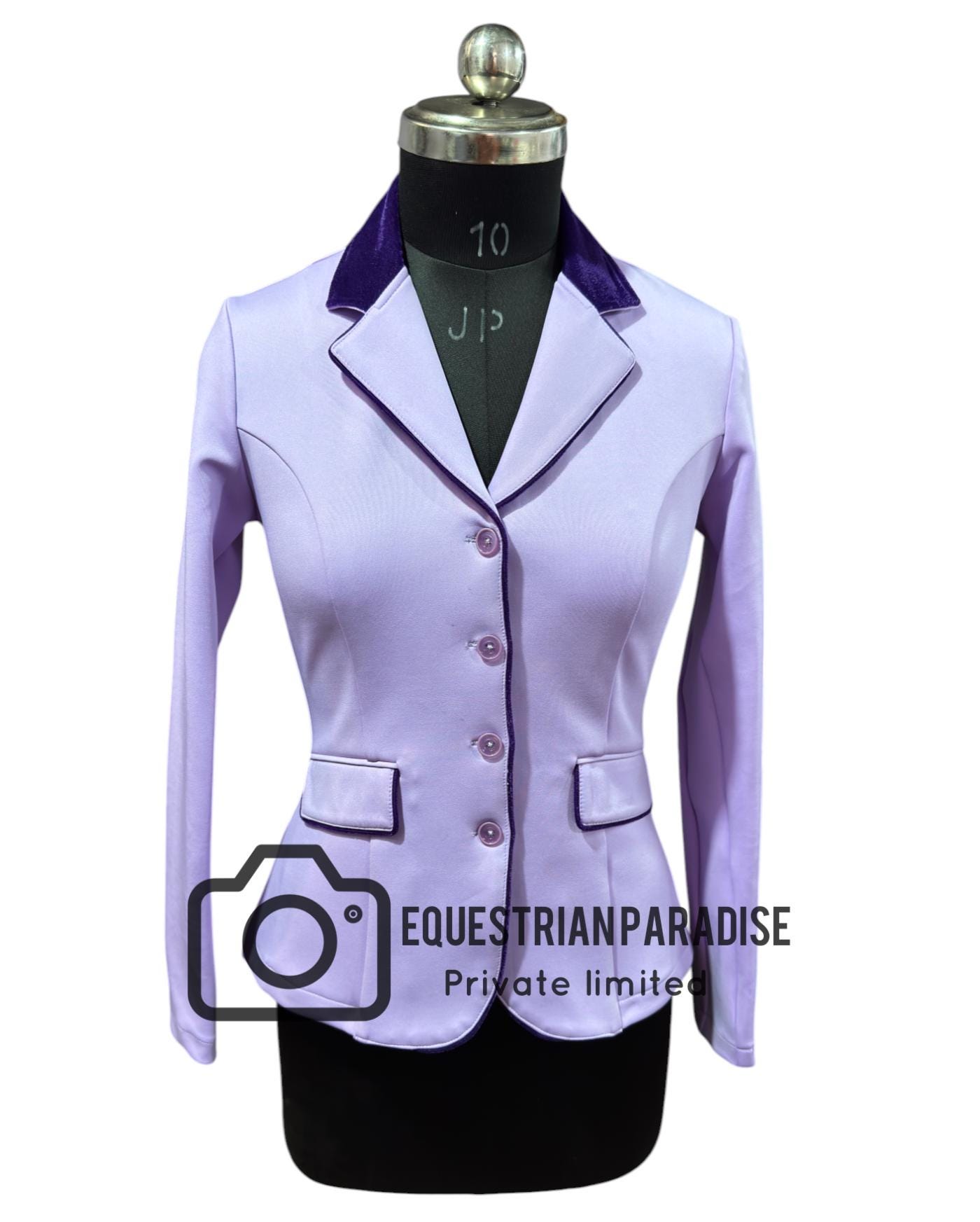 Blazer Femme Élégant Vert Tweed Slim Fit Satin Bureau Veste Tailleur
