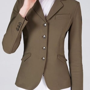 Traje ecuestre de poliéster para mujer para equitación, doma, equitación, sofisticado, ligero