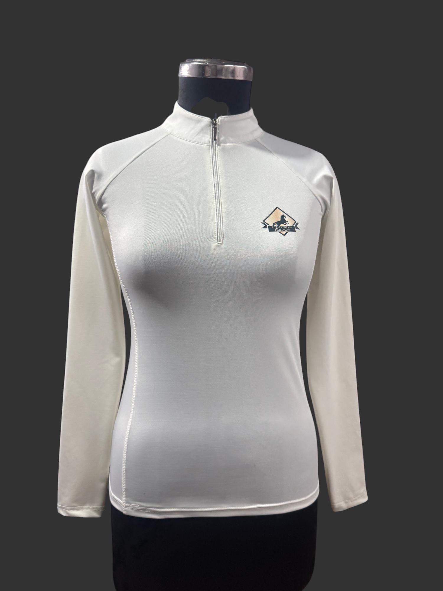 Chemise D'équitation Femme XXL Blanche Manches Longues – Horseware – Idéale Concours Ou Spectacle