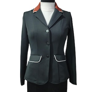 Traje ecuestre de poliéster para mujer para equitación, doma, equitación, sofisticado, ligero