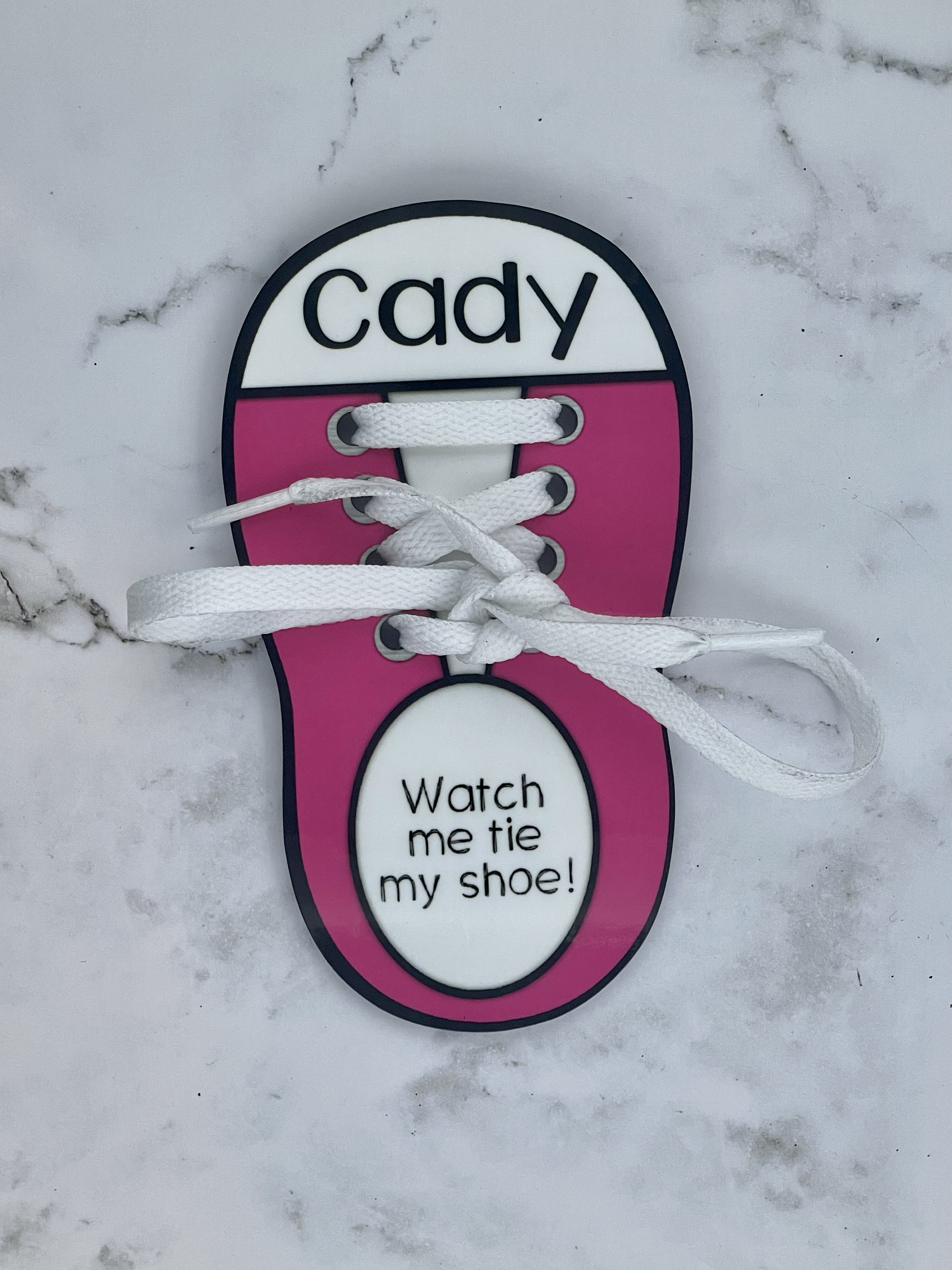 Tie my shoe sale