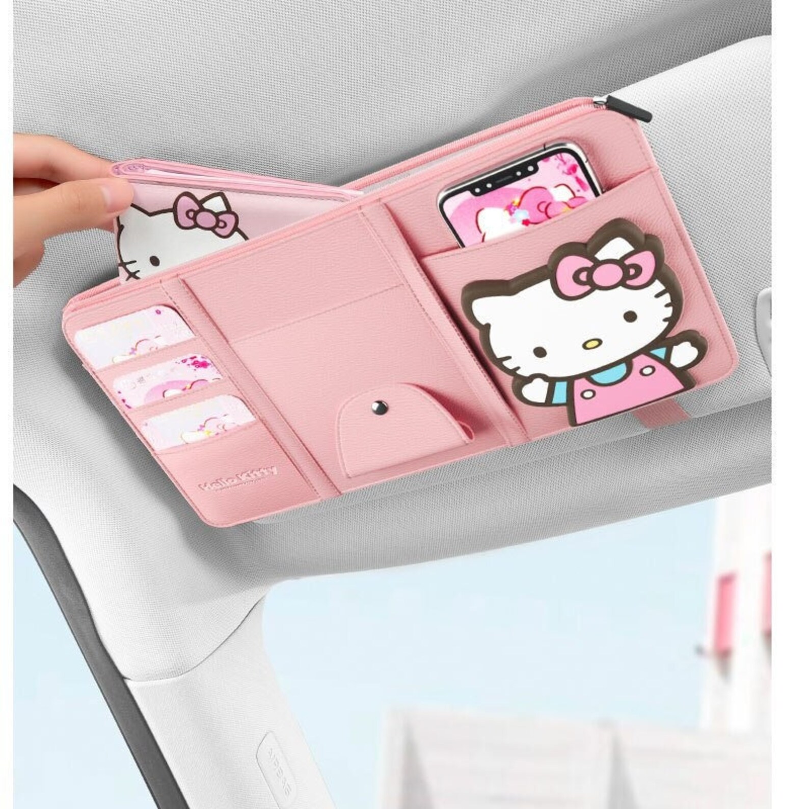 Hello Kitty Car Visor Organizer Car Visor Sunglasses Holder Etsy