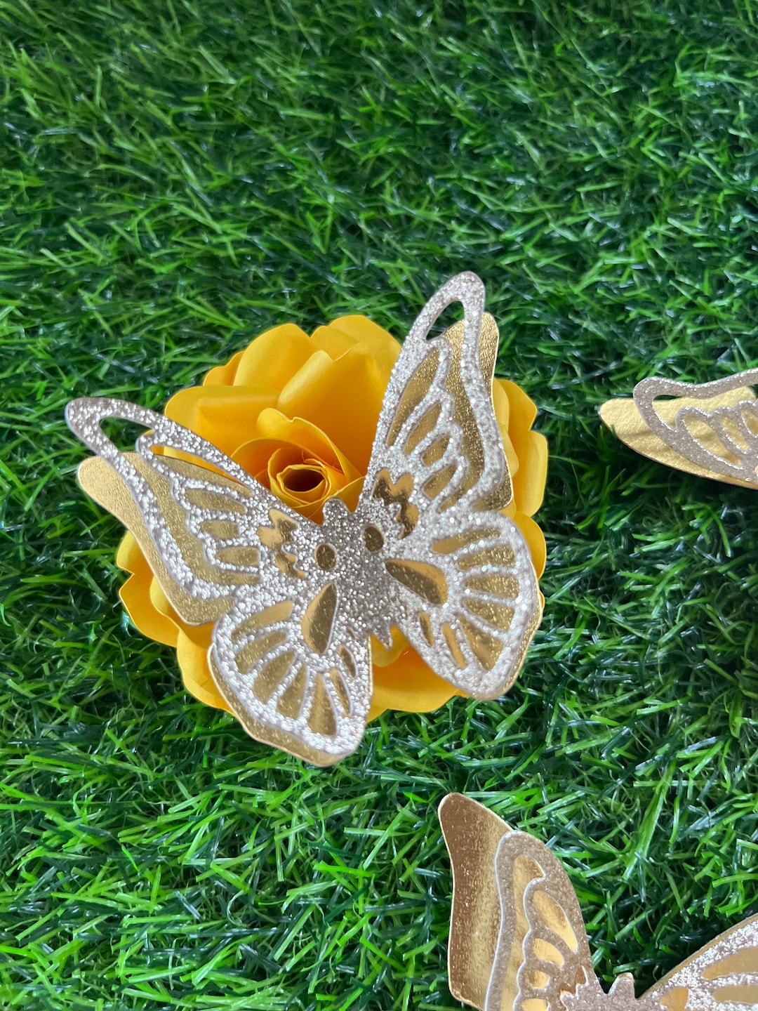 3D Butterfly Cupcake Topper Set 8, Butterfly Wall Decor, Butterfly