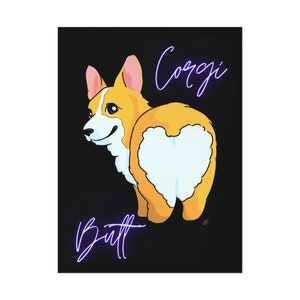 Corgi Butt Poster