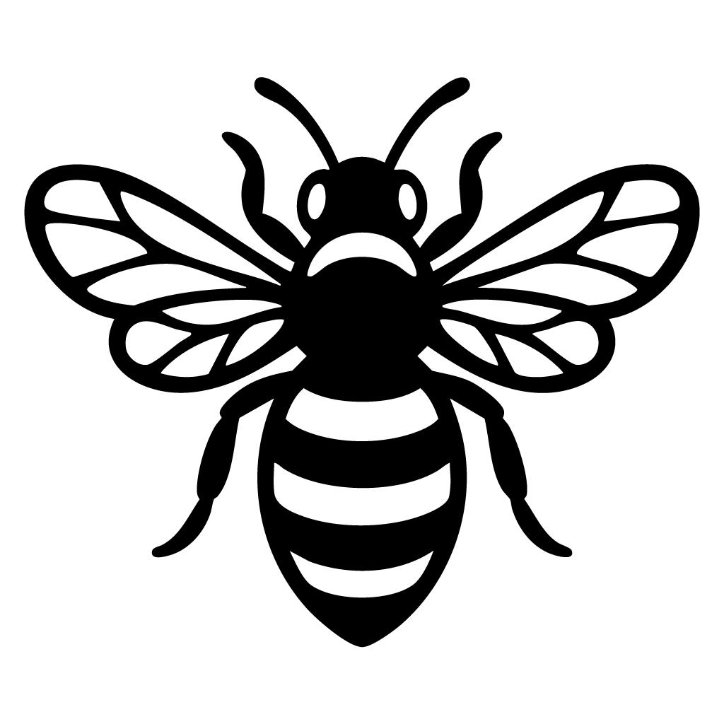 Bee Line Art Digital Download - svg png dxf for laser, cricut, and cnc