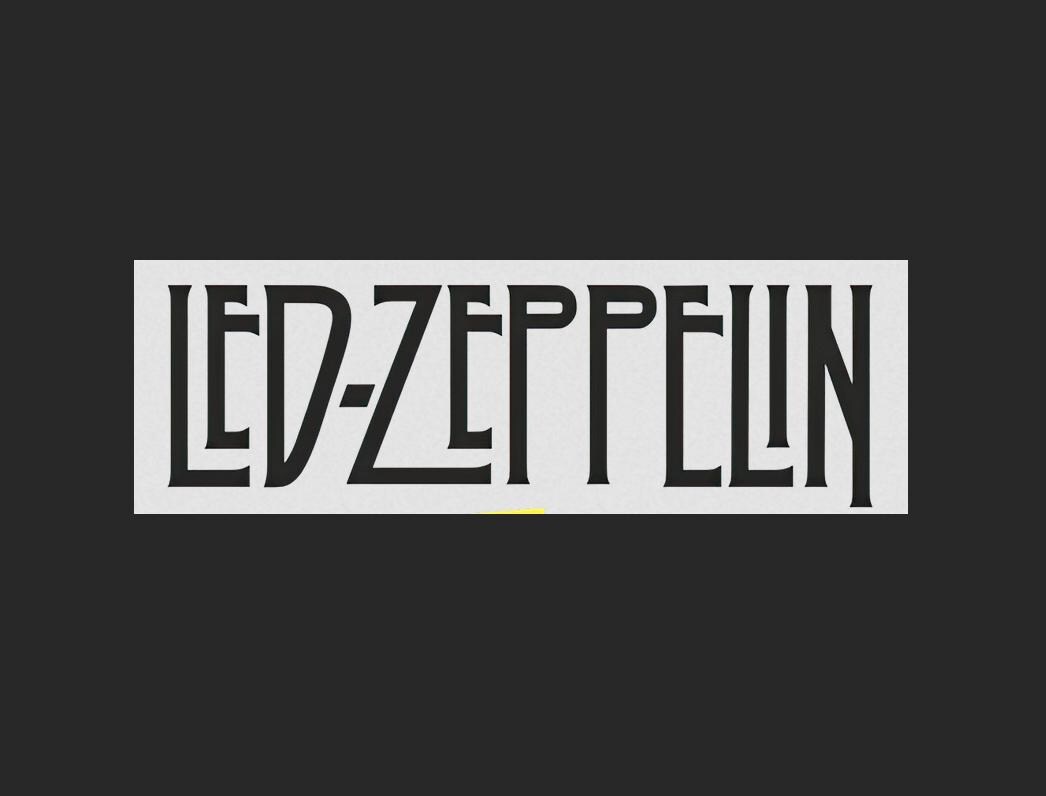 Led Zeppelin Band Logo Inspired Svg Dxf Png Digital Fan Art File for ...