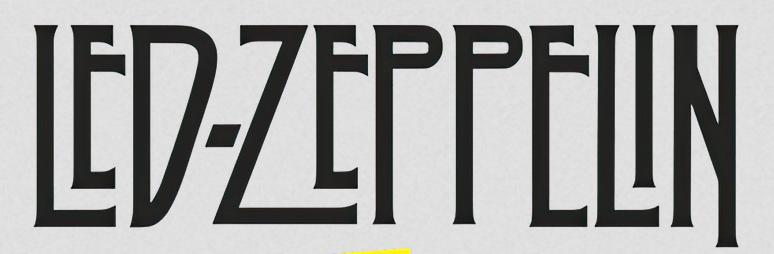 Led Zeppelin Band Logo Inspired Svg Dxf Png Digital Fan Art File for ...