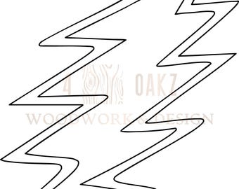 Grateful Dead Lightning Bolt SVG | Cricut Use | Digital File