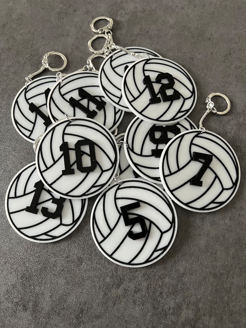 Volleyball Keychain SVG Digital File Laser Ready Etsy