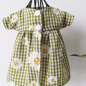 Doll dress, doll clothes, natural fabric / Flower dress for doll , many sizes image 6