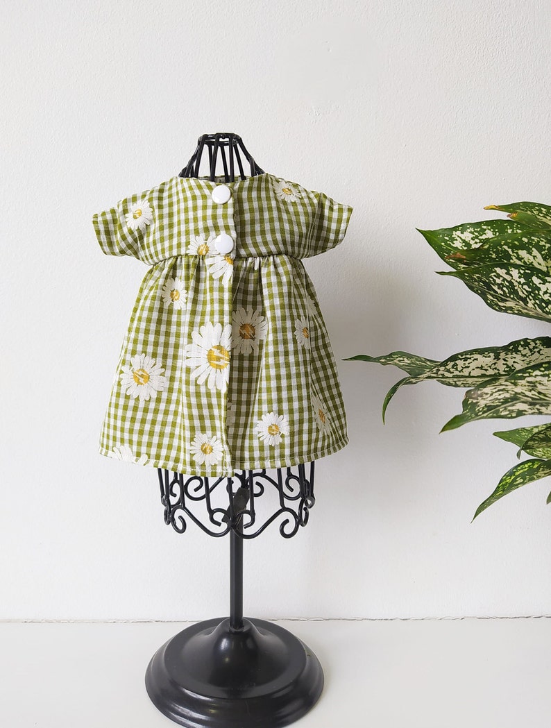 Doll dress, doll clothes, natural fabric / Flower dress for doll , many sizes image 4