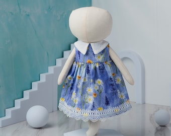 Doll clothes, doll dress, stuffed animal doll dress, suitable for 40cm tall stuffed doll, cotton fabric