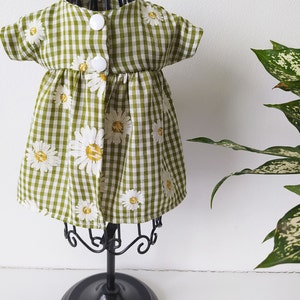 Doll dress, doll clothes, natural fabric / Flower dress for doll , many sizes image 5