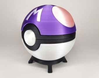 Master Ball Replica Prop Switch Game Case Holder Spring Loaded 3D Print