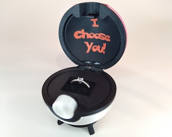 Ring Box Ball Replica Voorstel Prop 3D-print met veerwerking