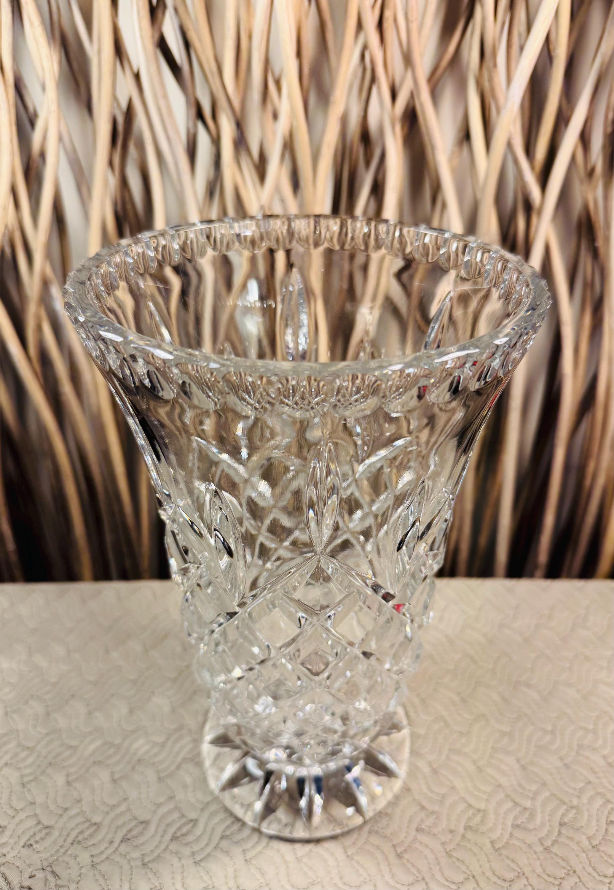 Waterford Diamond Vase - Etsy