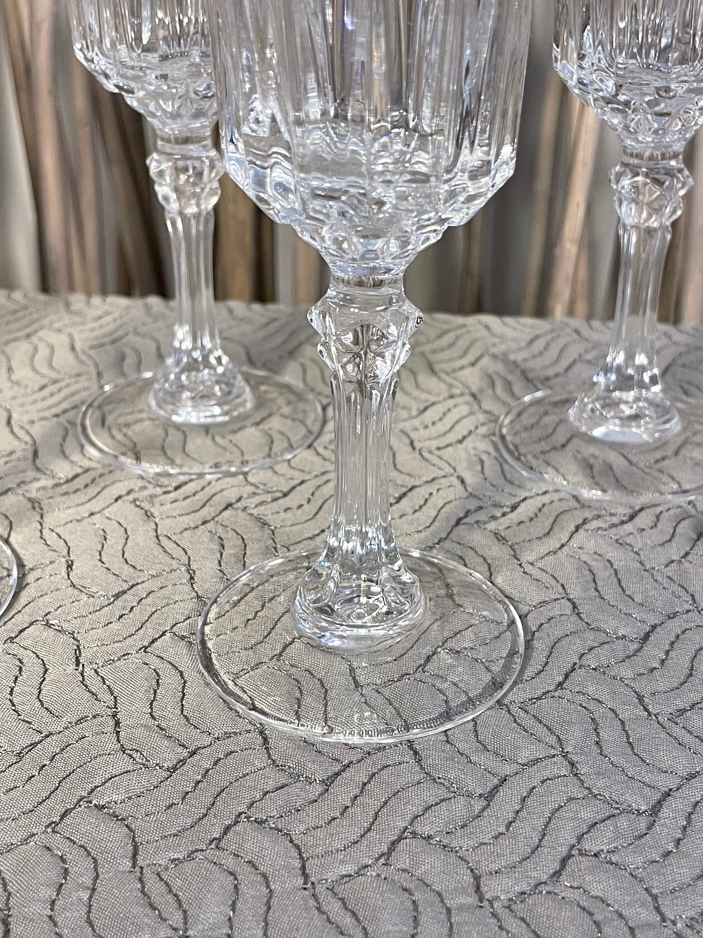 Cristal Darques Longchamp Champagne Flutes. in Excellent Condition