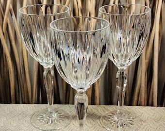 Cristal D'Arques Classic Water Wine Goblets Set of 3 Crystal France
