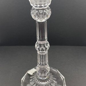 Fifth Avenue 24% Lead Crystal Candlestick Holders.  In Excellent Condition with Fifth Avenue Stickers Attached.  Vintage Sold as a Pair.