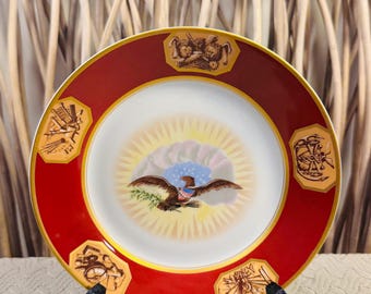 The Danbury Mint James Monroe White House China Pattern Plate 6765 W. Germany