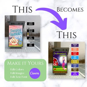 30 Canva Book Cover Mockup Templates for Authors Writers - Etsy Australia