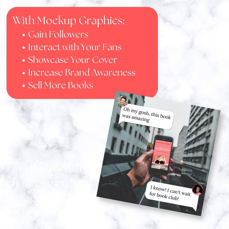 30 Canva Book Mockup Templates for Authors Writers Bookstagram Digital