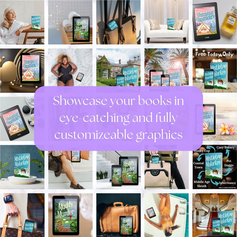 30 Luxury Canva Book Mockup Templates for Authors Writers Bookstagram ...