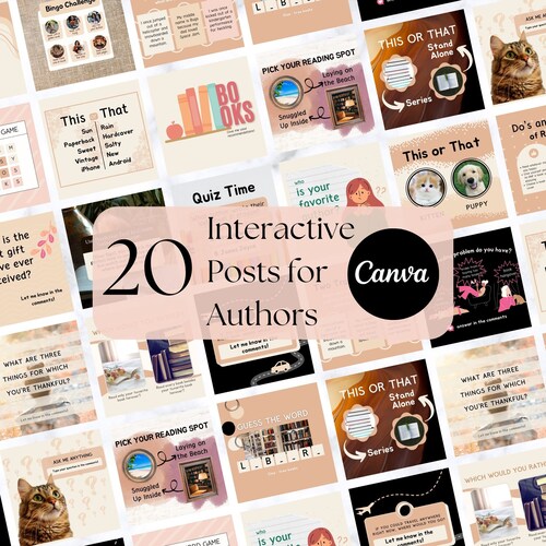 30 Canva Book Mockup Templates for Authors Writers Etsy