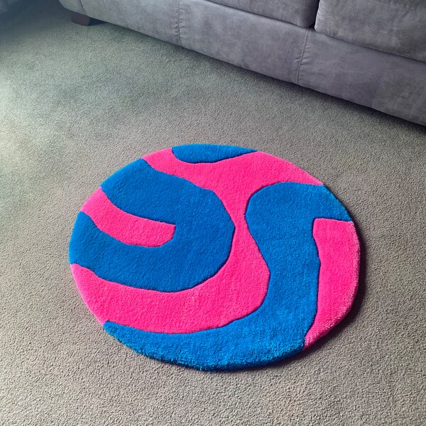 Hot Pink Rug Etsy