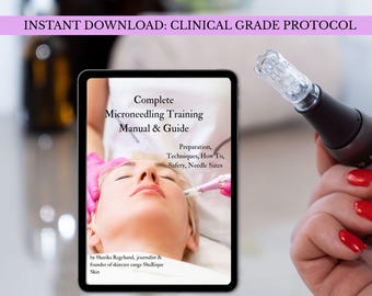 Microneedling Training Manual PDF | Digital Microneedling Course Guide | Printable Skin Needling Ebook