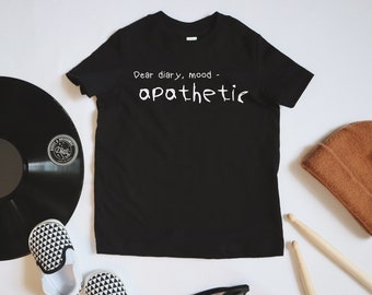 Dear Diary - I'm An Emo Kid | Baby Tee, Toddler T-Shirt | Emo Kid Song Parody | Trendy & Alternative Style For Your Little Rockstar!
