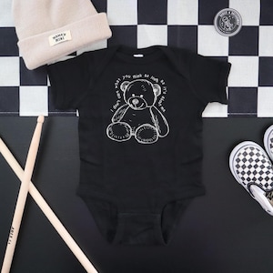 I Don&#39;t Care | Baby Band Tee | Pop Punk Parody | Trendy & Alternative Style For Your Little Rockstar!