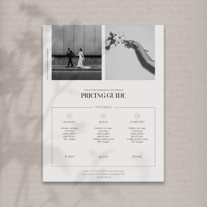 Preisvorlage Hochzeitsfotografie Preisliste Fotograf Hochzeit Vorlage Hochzeitsfotografie Preisgestaltungsvorlage