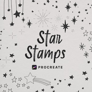 Procreate Star Stamps: Doodle & Sparkle Brush Set (Digital Download)